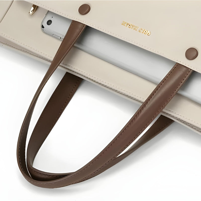 women's travel handbag close up handles - Beige - Pink - Black