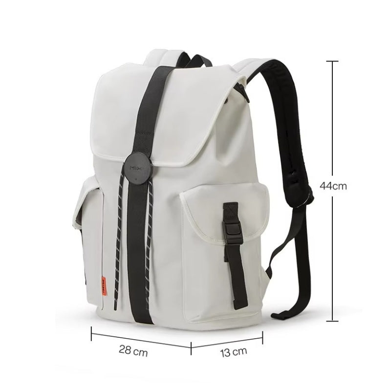 trendy laptop backpack close up dimensions - White - Black - Brown - Blue