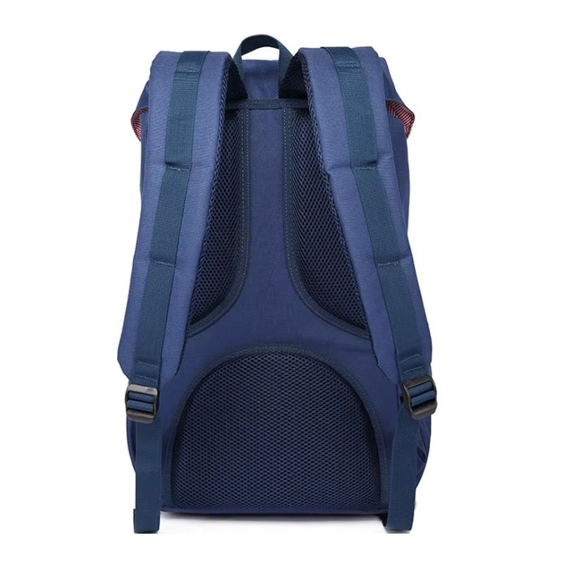 vintage travel backpack strap details - Black - Blue - Grey - Gray - Green