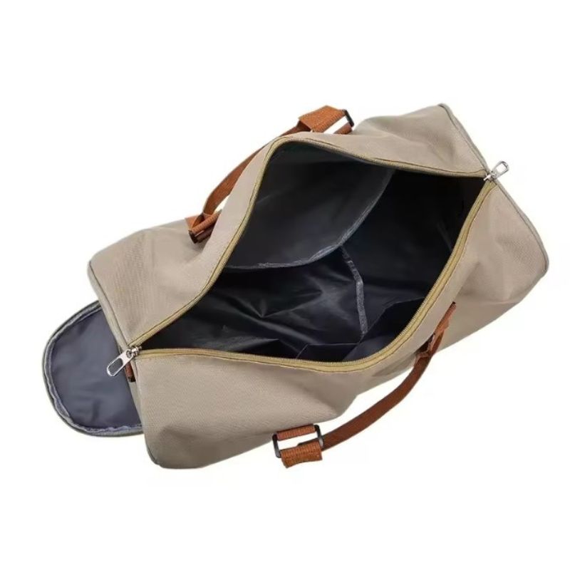weekend bag with shoe compartment open compartment - Khaki - Black - Blue - Green - Purple