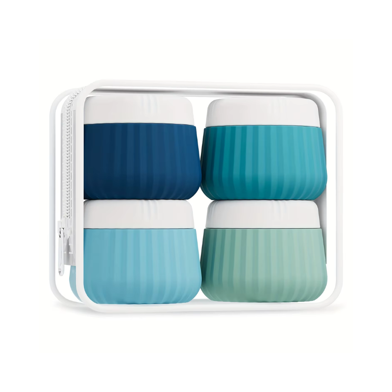 empty travel bottle for cream - Blue