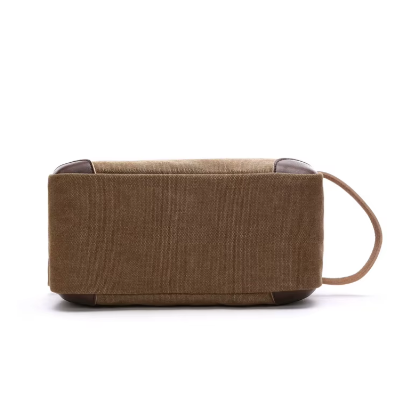 men's toiletry bag side view - Blue - Grey - Gray - Khaki - Black