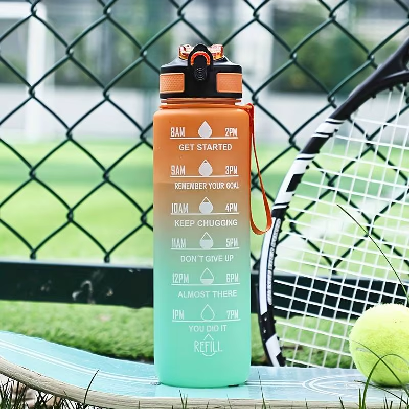 water bottle with straw close up on straw - Purple and Yellow - Sky Blue - Turquoise - Pink - Black - Red and Black - Pink and Blue - Pink and Turquoise - Turquoise and Fuchsia - Black and White