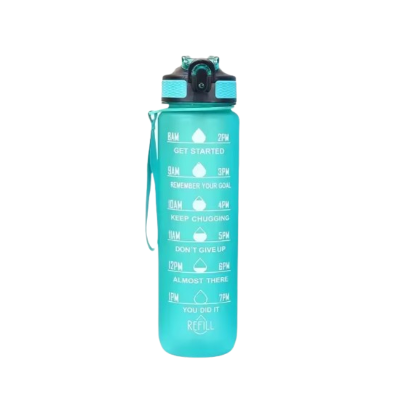 water bottle with straw - Turquoise