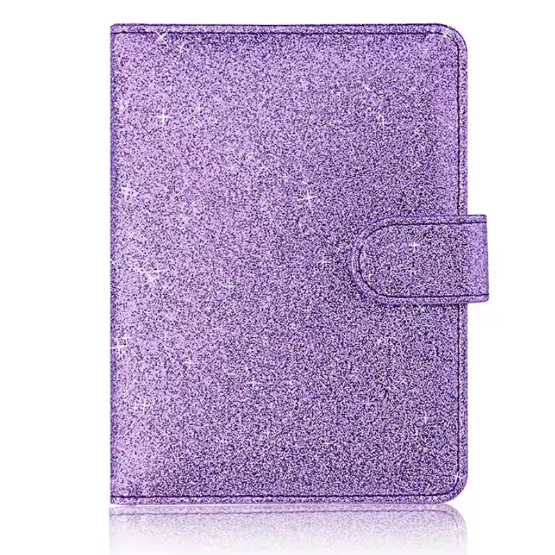glitter passport holder - Purple