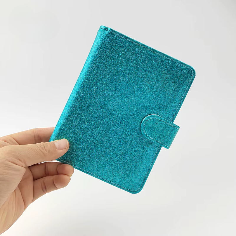 glitter passport holder - Blue