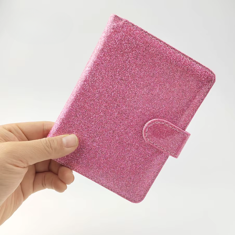 glitter passport holder - Pink