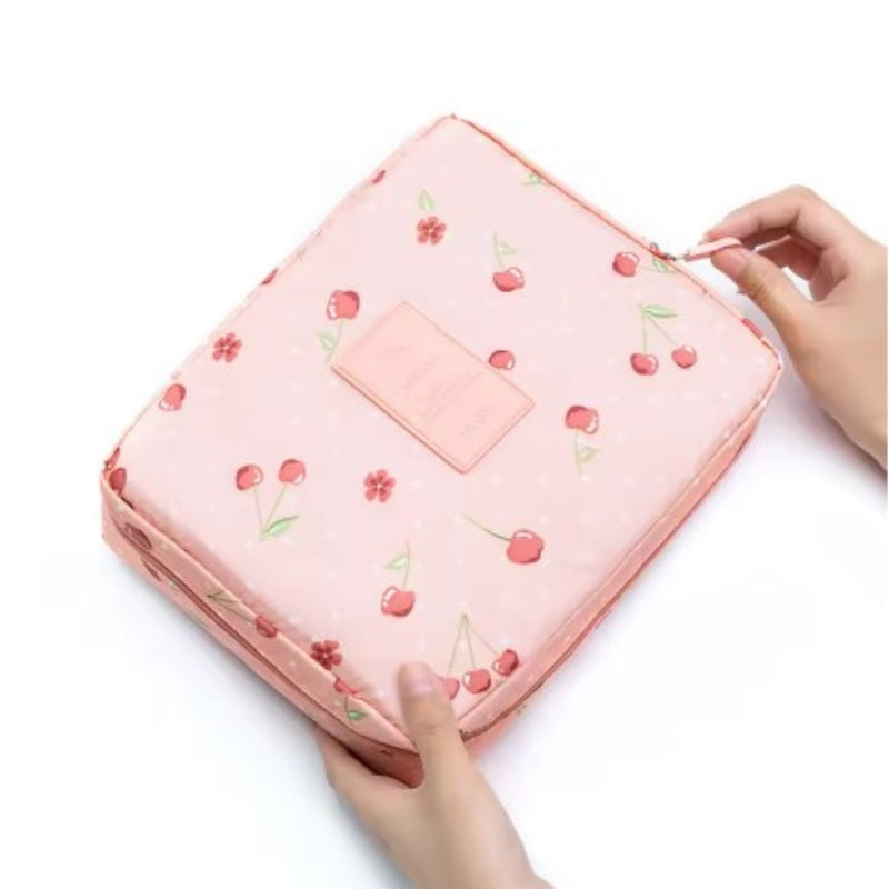 original travel toiletry bag - Pink and Cherries