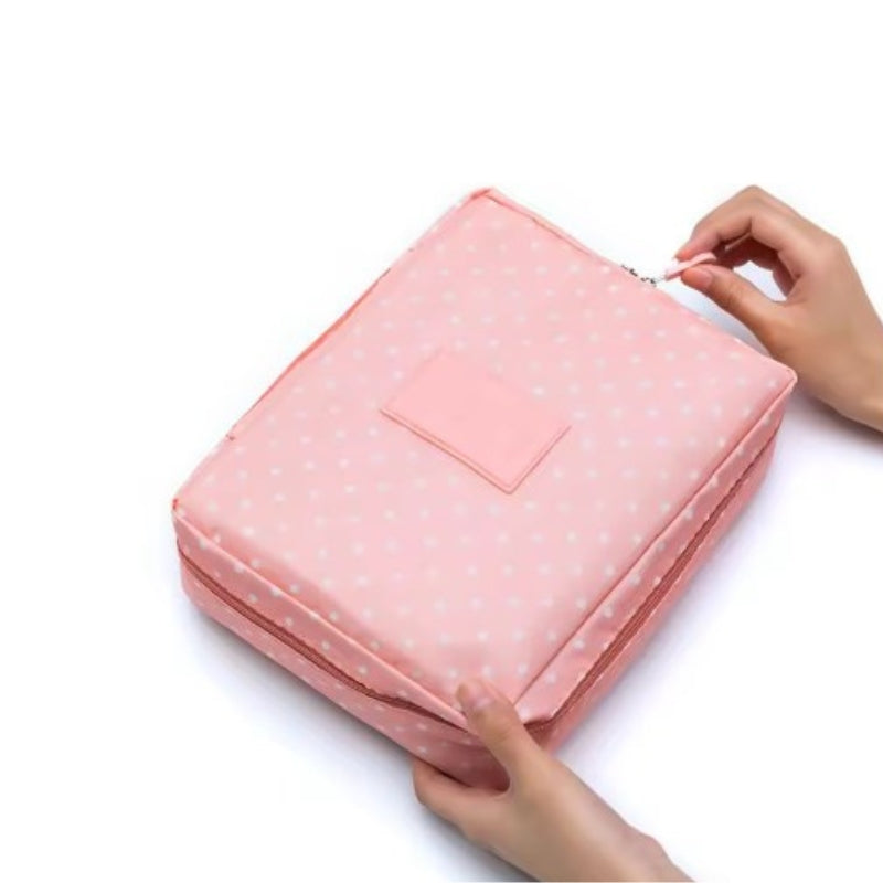 original travel toiletry bag - Polka Dot Pink
