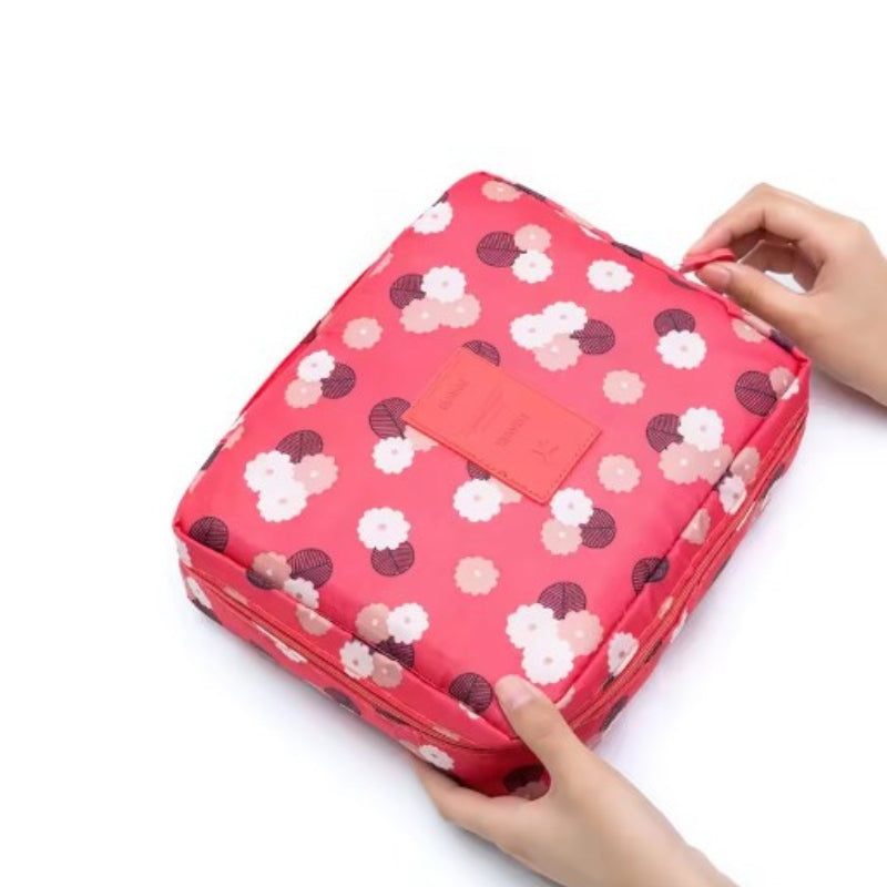 original travel toiletry bag - Pink and Flowers