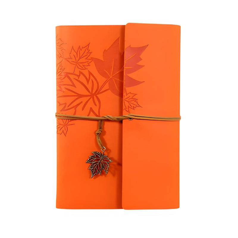 vintage travel notebook - Orange