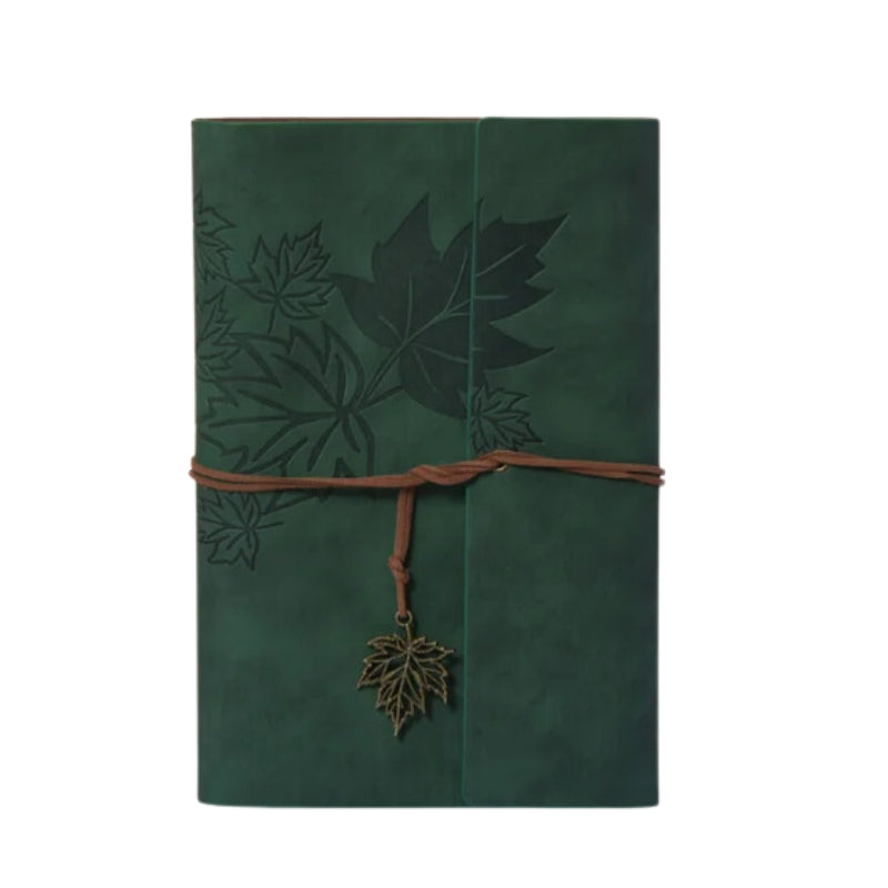 vintage travel notebook - Green