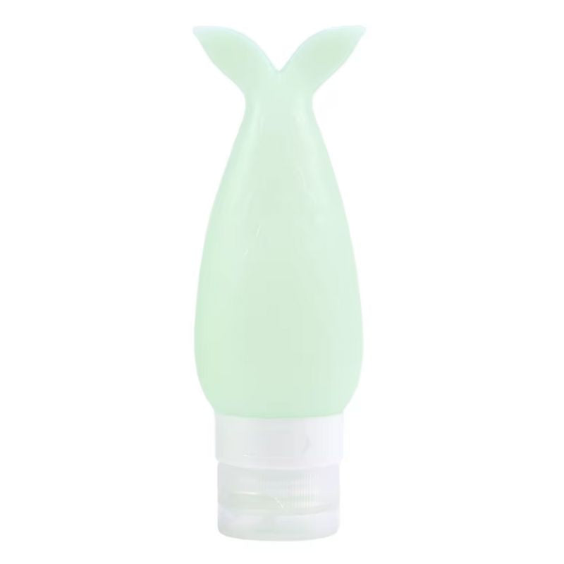 empty silicone travel bottle - Green