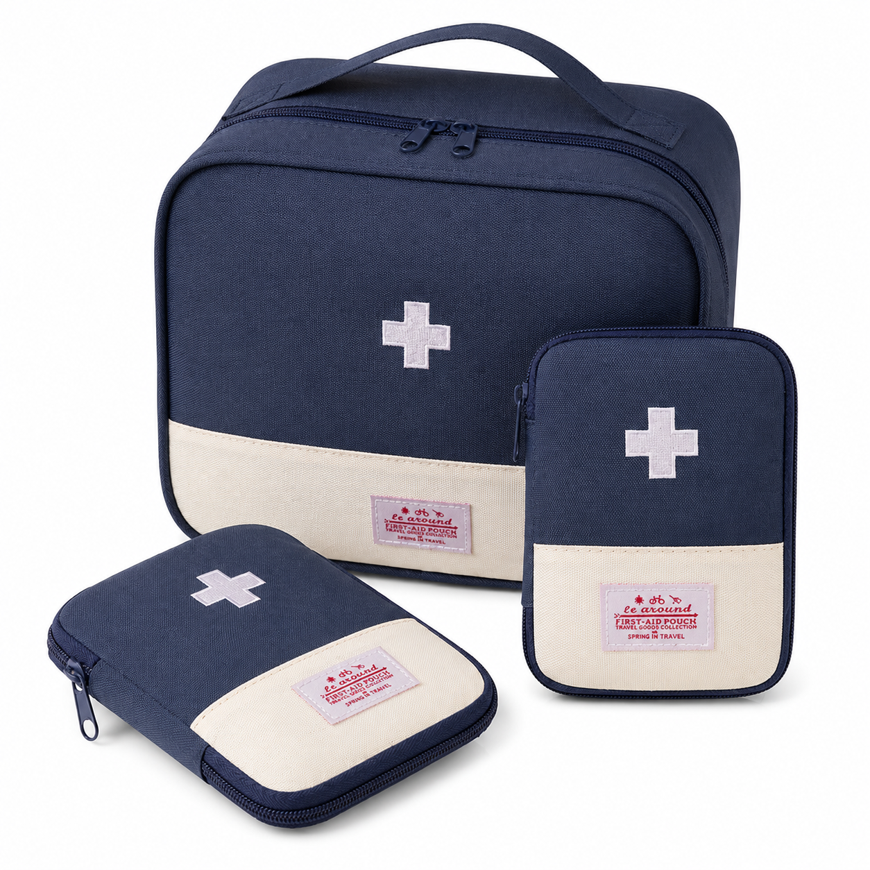 travel medication pouch - Blue - Lot S / M / L