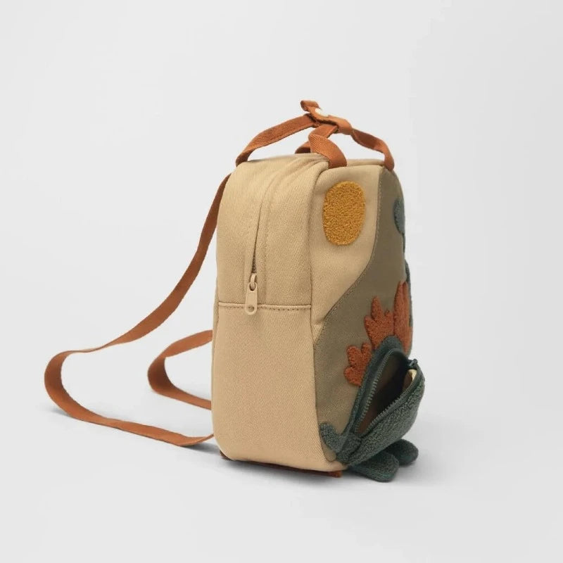 small children's backpack closure detail - Multiple Patterns - Dinosaur Pattern - Space Pattern - Floral Pattern