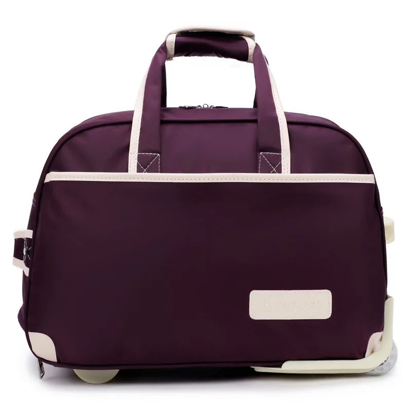 rolling travel bag - Purple