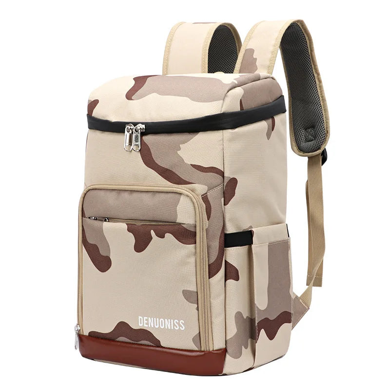 insulated backpack - Beige Camouflage