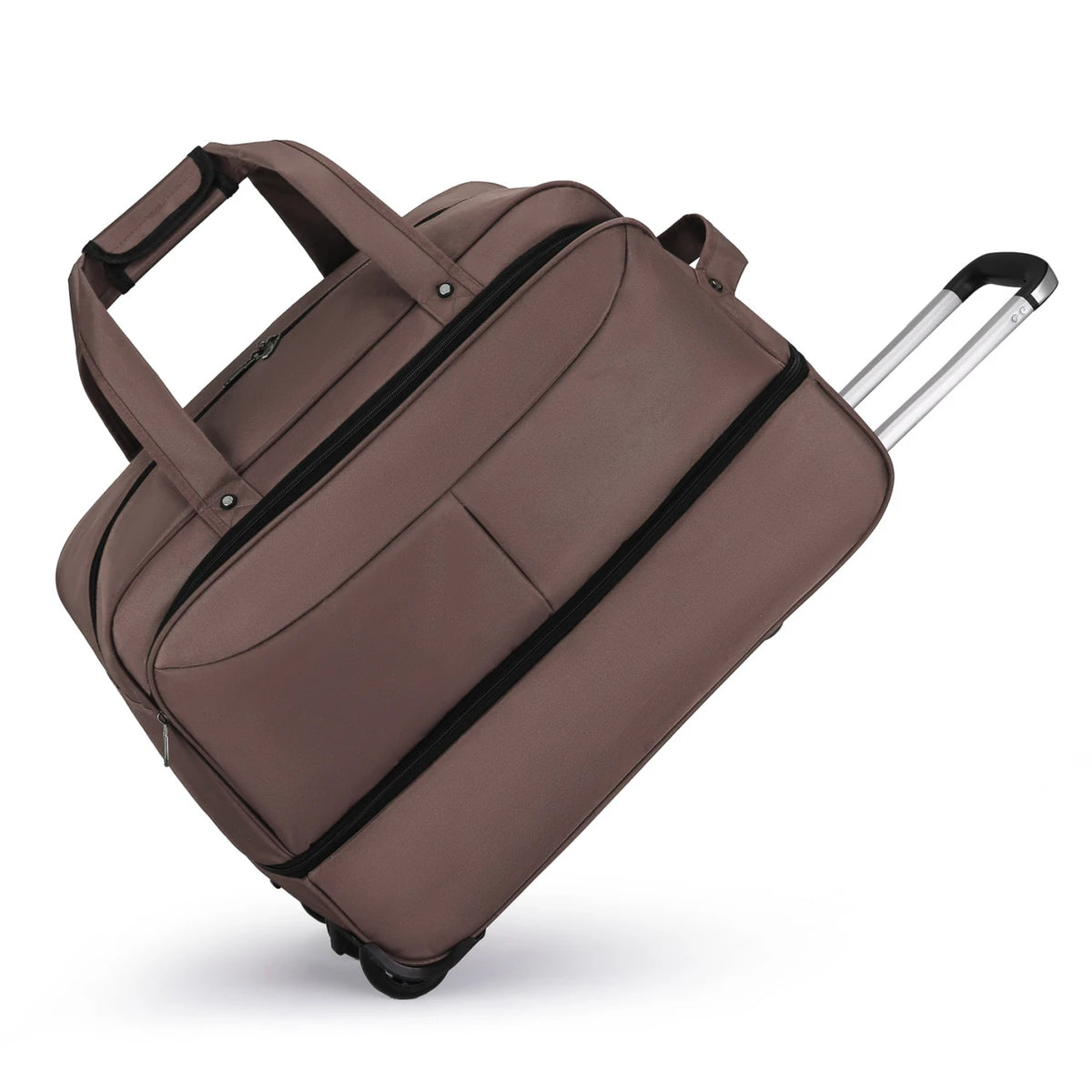 unisex rolling travel bag - Brown
