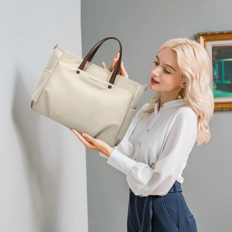 women's travel handbag carried by hand - Beige - Pink - Black