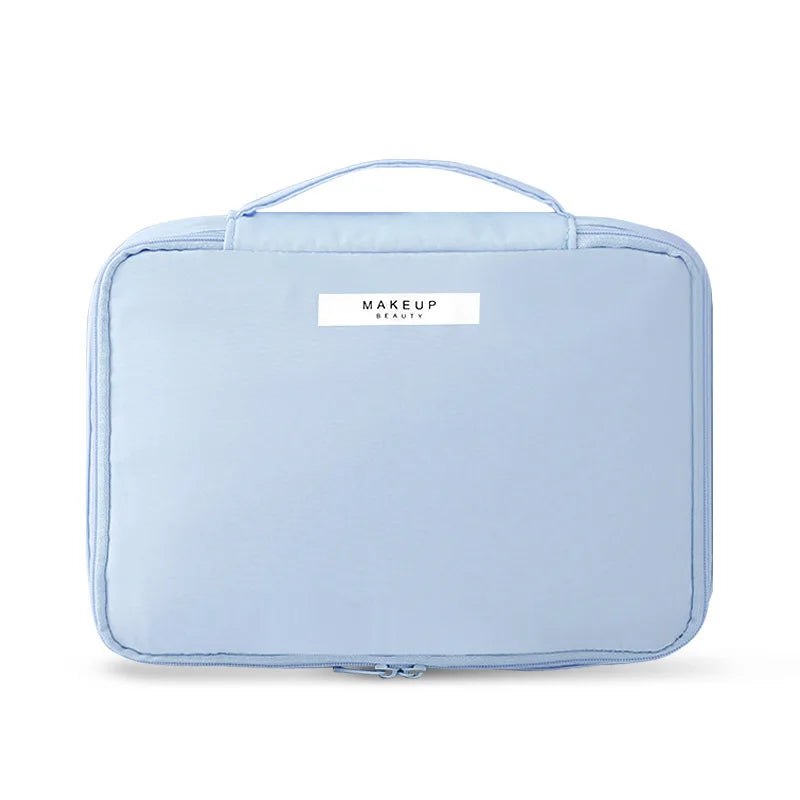 women's toiletry and makeup bag - Sky Blue - M