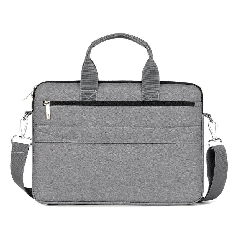 15 inch laptop sleeve close up zip closure - Grey - Gray