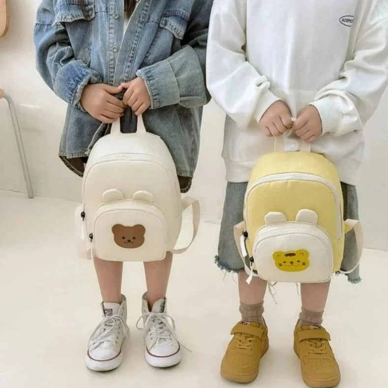 children's backpack 3 years two backpacks - Beige - Pink - Yellow - Cream White
