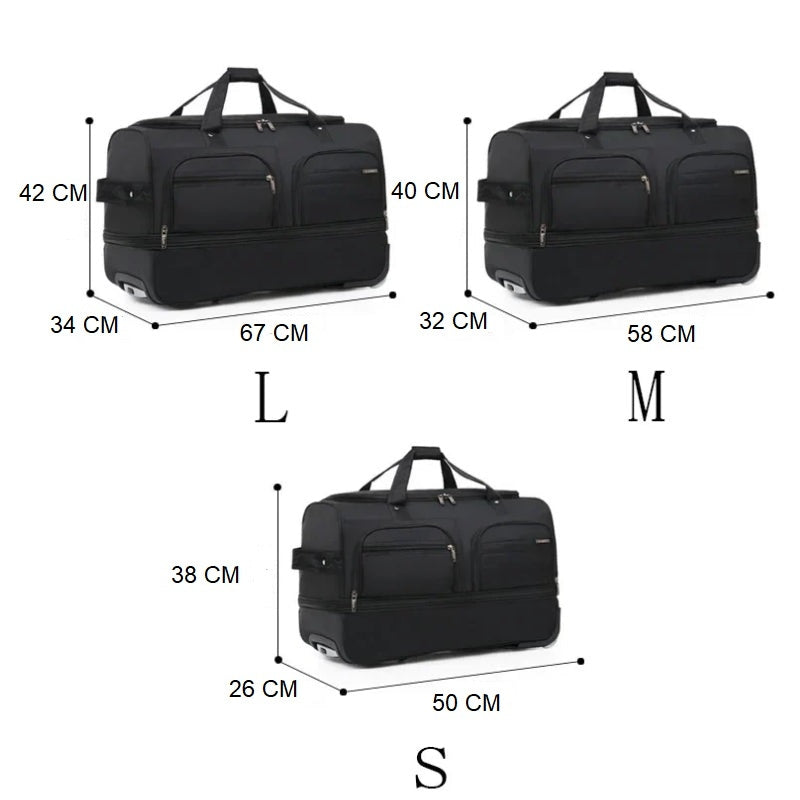 trolley travel bag - Black - Navy Blue - Red - Grey - Gray