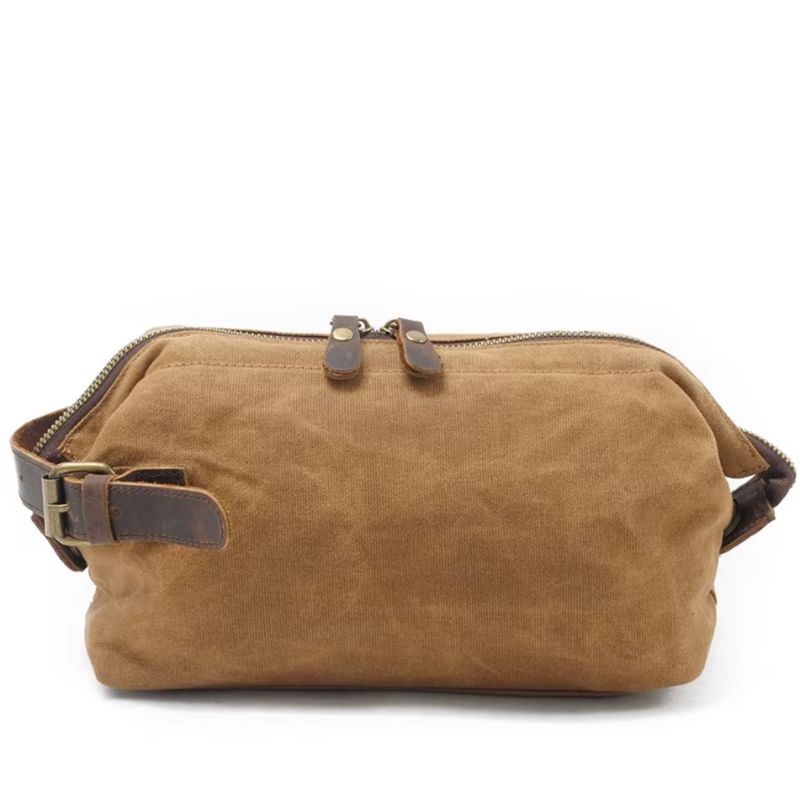 men's travel toiletry bag - Khaki