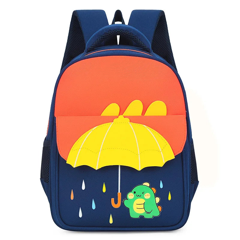 personalised children's backpack - Navy Blue and Orange