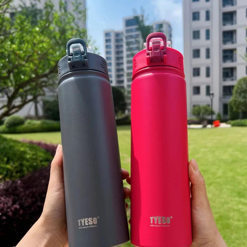 stainless steel water bottle two bottles in hand - Pink - Green - Red - Black - Blue - White