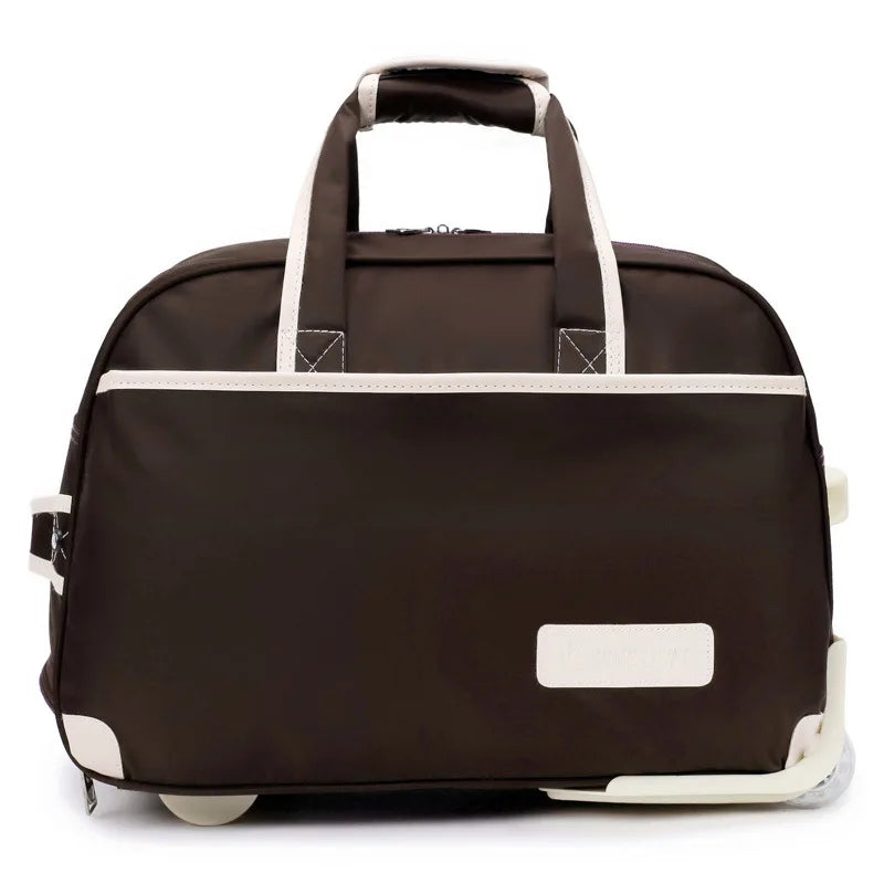 rolling travel bag - Brown
