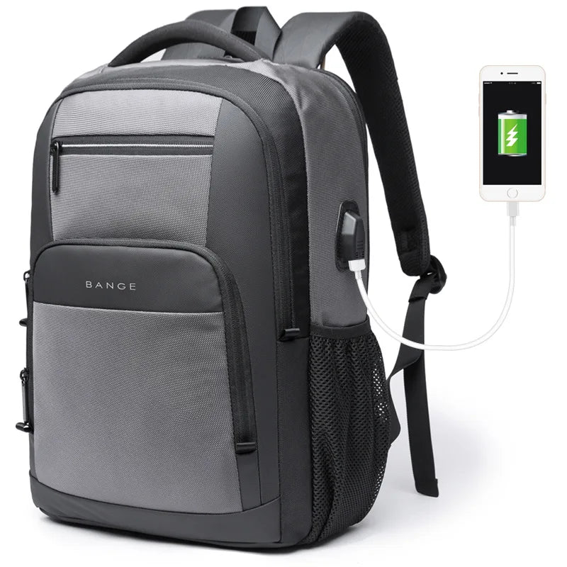 men's work backpack - Black - Navy Blue