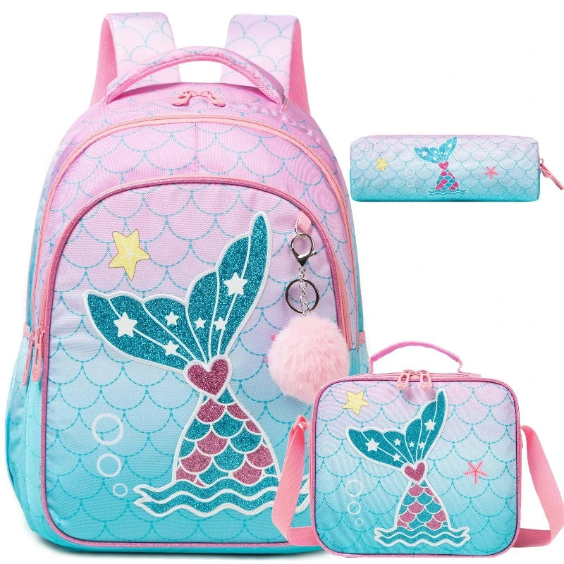 backpack for 6-year-olds - Mermaid Pattern 2