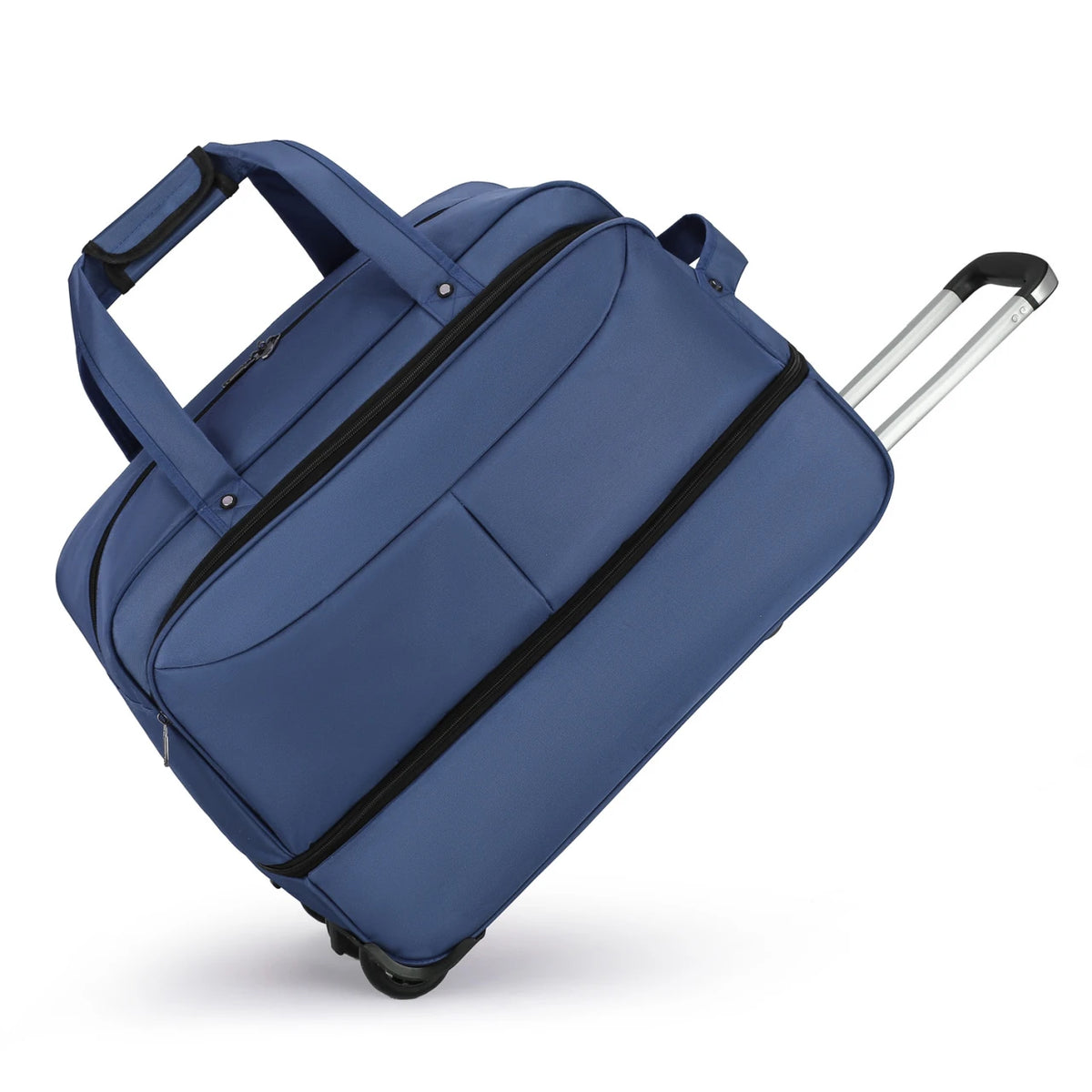 unisex rolling travel bag - Navy Blue