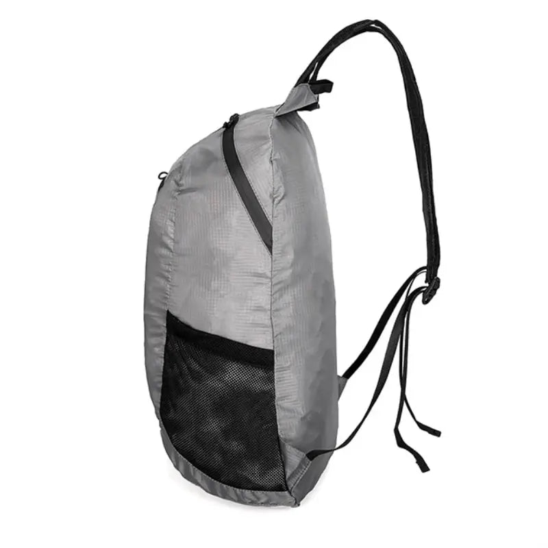 ultra-light hiking backpack close up side - Pink - Green - Orange - Black - Navy Blue - Grey - Gray