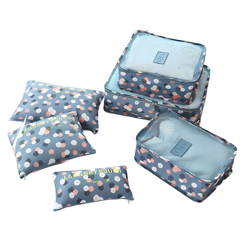 travel bag organizer - Red Floral Pattern - Pink Leopard Print - Navy Blue Polka Dot Pattern - Blue Floral Pattern - Navy Blue Floral Pattern - Blue Star Pattern - Pink Floral Pattern