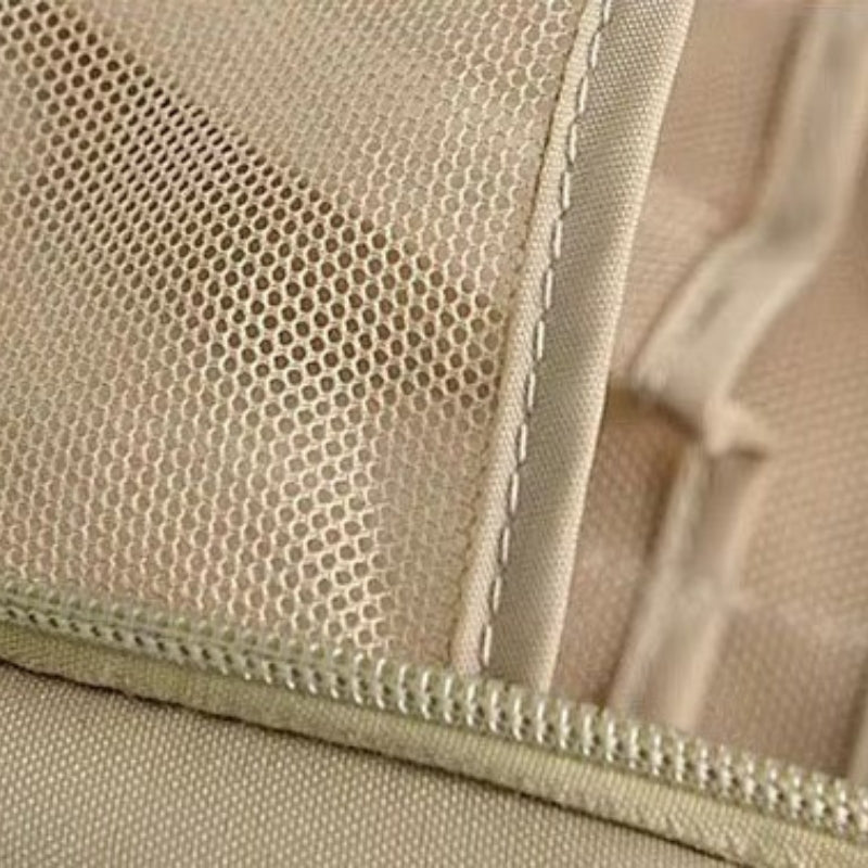 large hanging toiletry bag close up zip closure - Pink - Green - Beige - Navy Blue - Red - Sky Blue