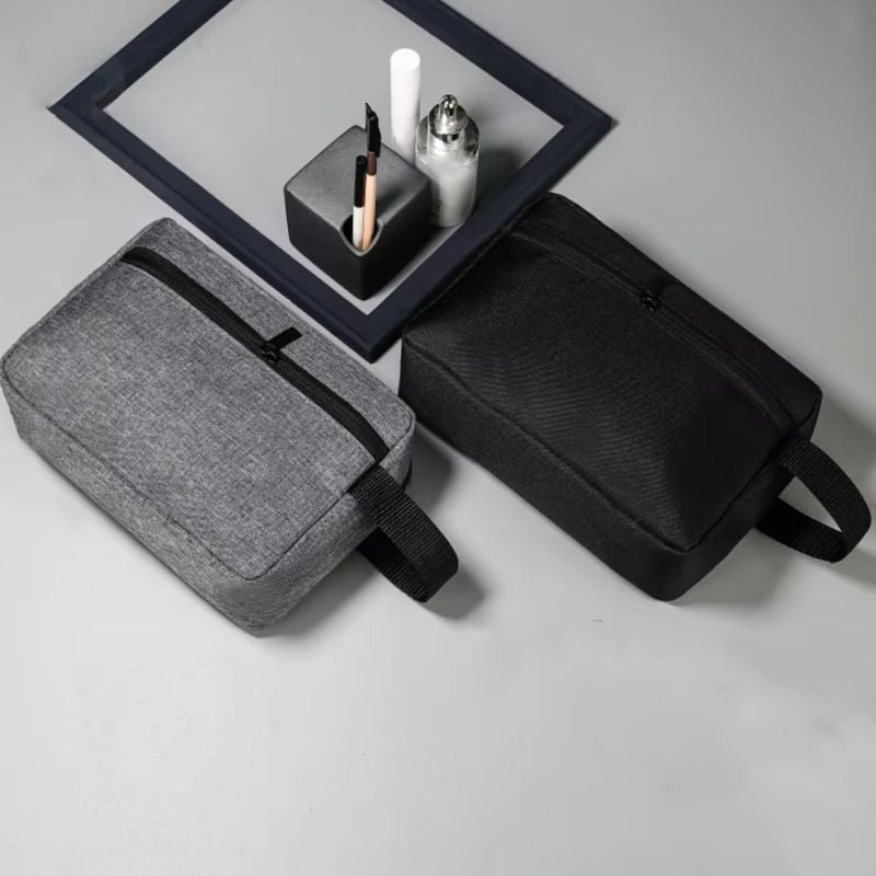 personalized toiletry bag for boys - Black - Grey - Gray - Blue