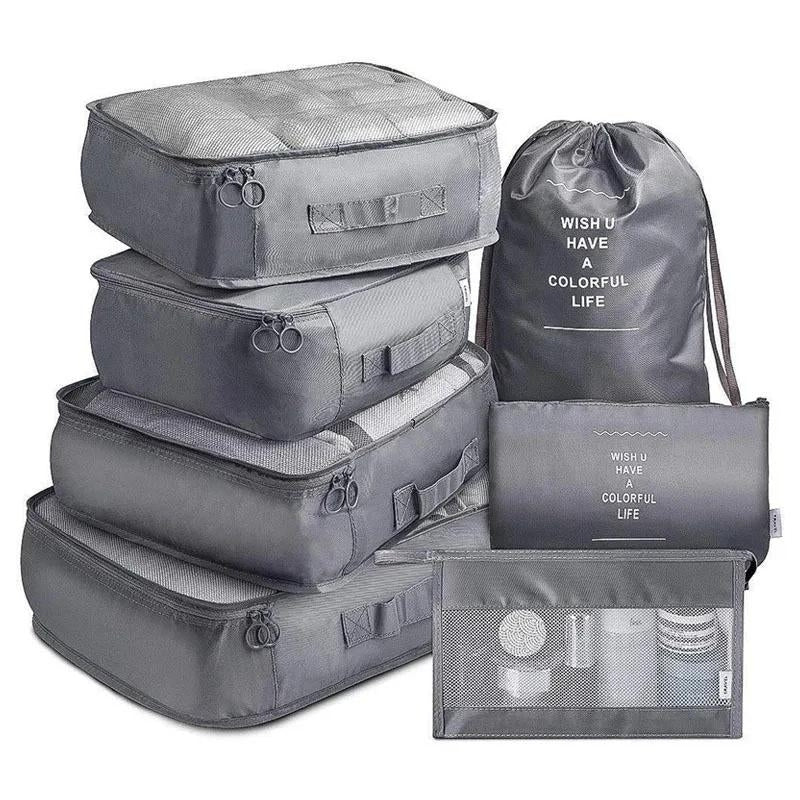 luggage organizer set - Grey - Gray
