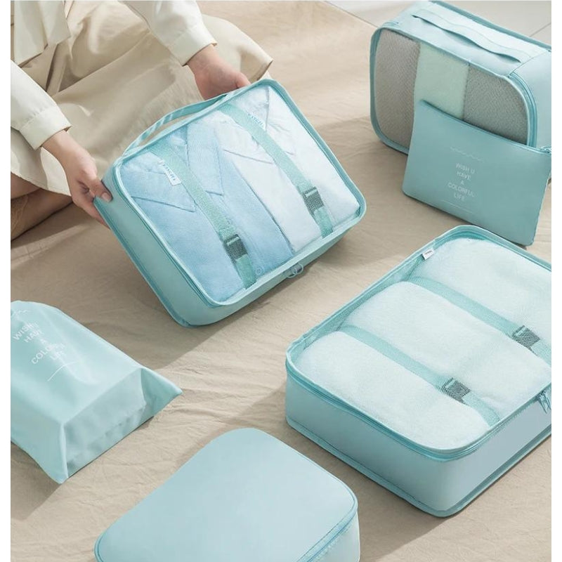 luggage organizer messy items - Turquoise - Navy Blue - Light Blue - Beige - Black - Grey - Gray - Pink