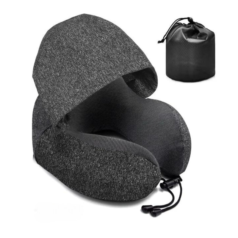 travel headrest for transport - Black 1