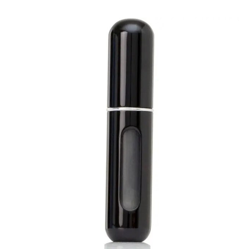 rechargeable travel perfume atomizer - Glossy Black - 8ml