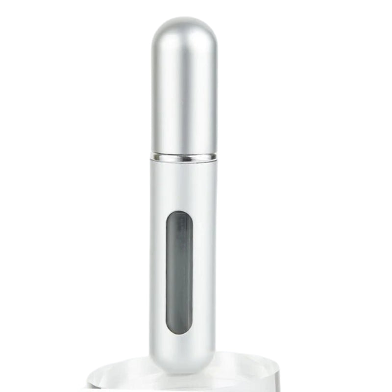 empty men's fragrance spray - Glossy Silver - 8ml