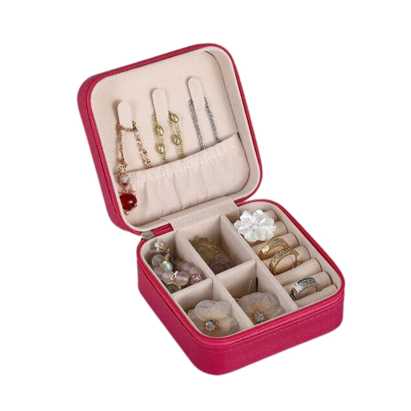 travel jewelry box - Fuchsia