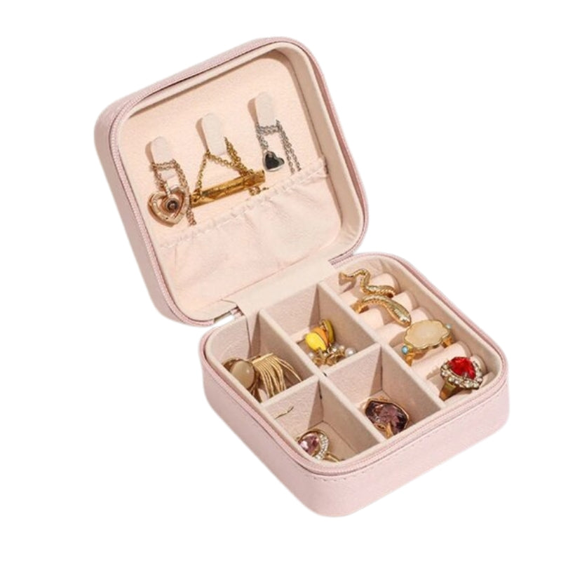 luxury travel jewelry box - Pink
