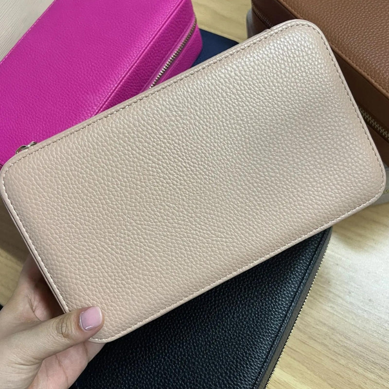 travel jewelry box - Beige - Brown - Pink - Fuchsia - Navy Blue - Black