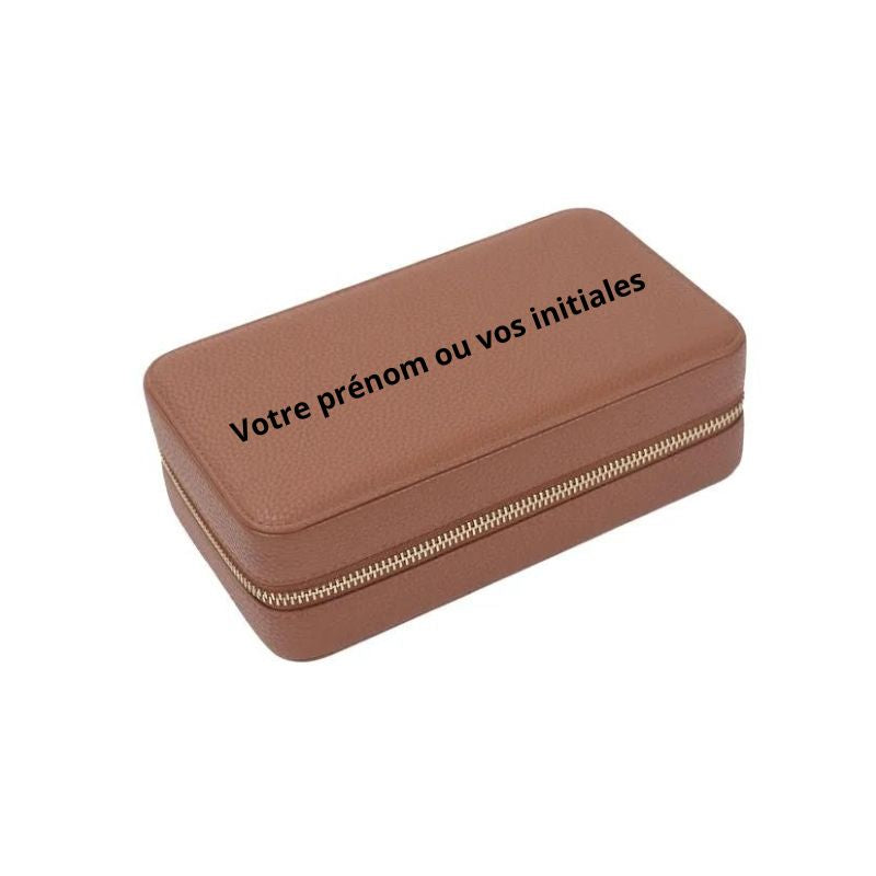 travel jewelry box - Brown