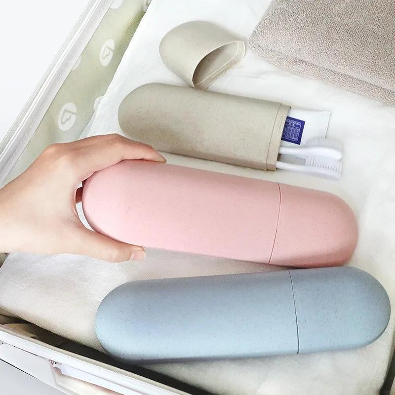 travel toothbrush case - Beige - Green - Blue - Pink