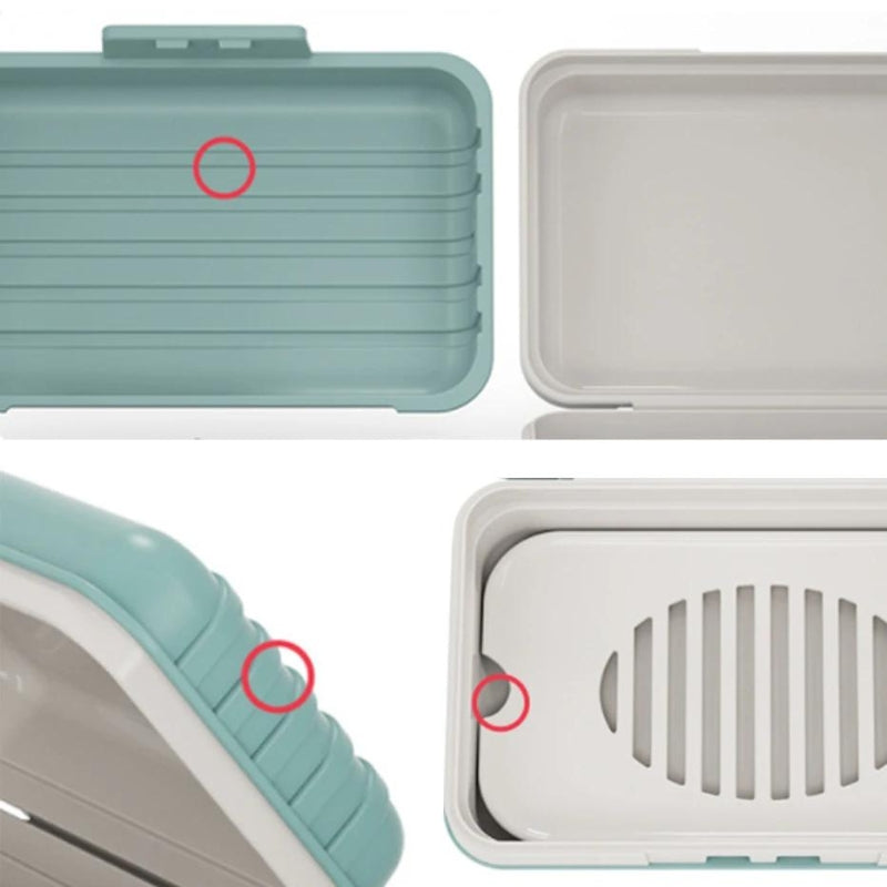 travel soap box - Green - White