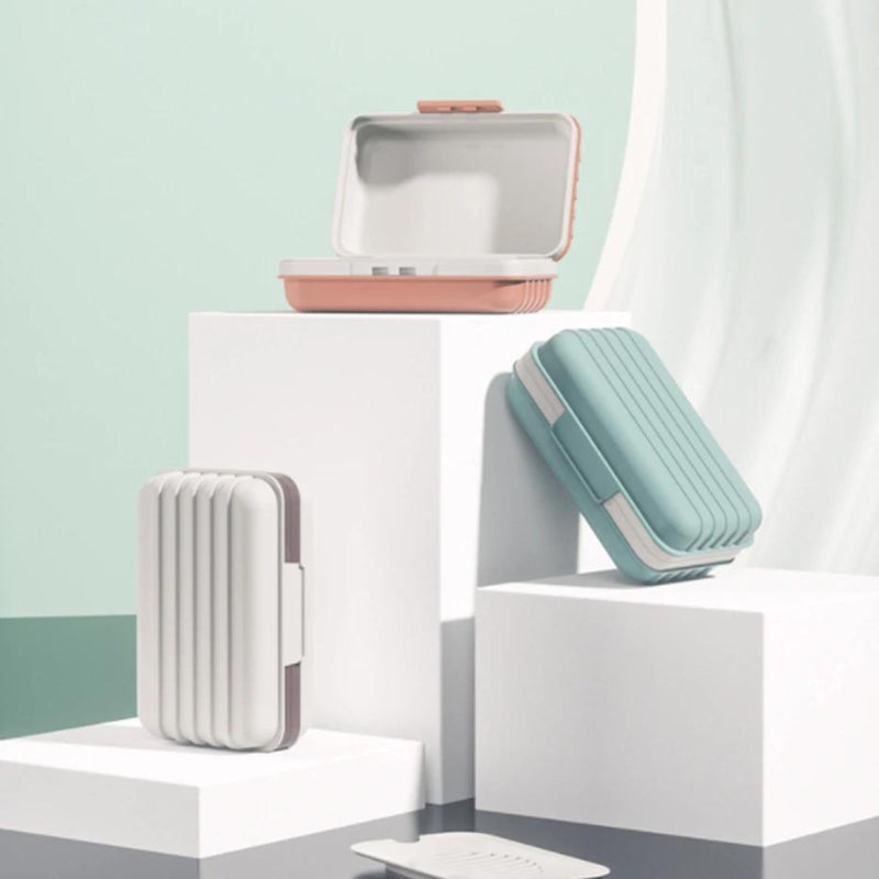 solid soap box - Green - White